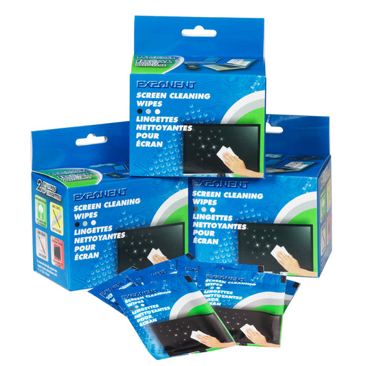Lingettes nettoyantes pour écran Gemex - Paquet de 25