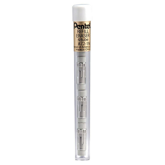 Recharges de gommes pour crayon mécanique Pentel – Lot de 4 (Z2-1N)