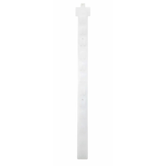 Bandes de présentation en plastique Eddie's 12 clips - Blanc - Paquet de 100