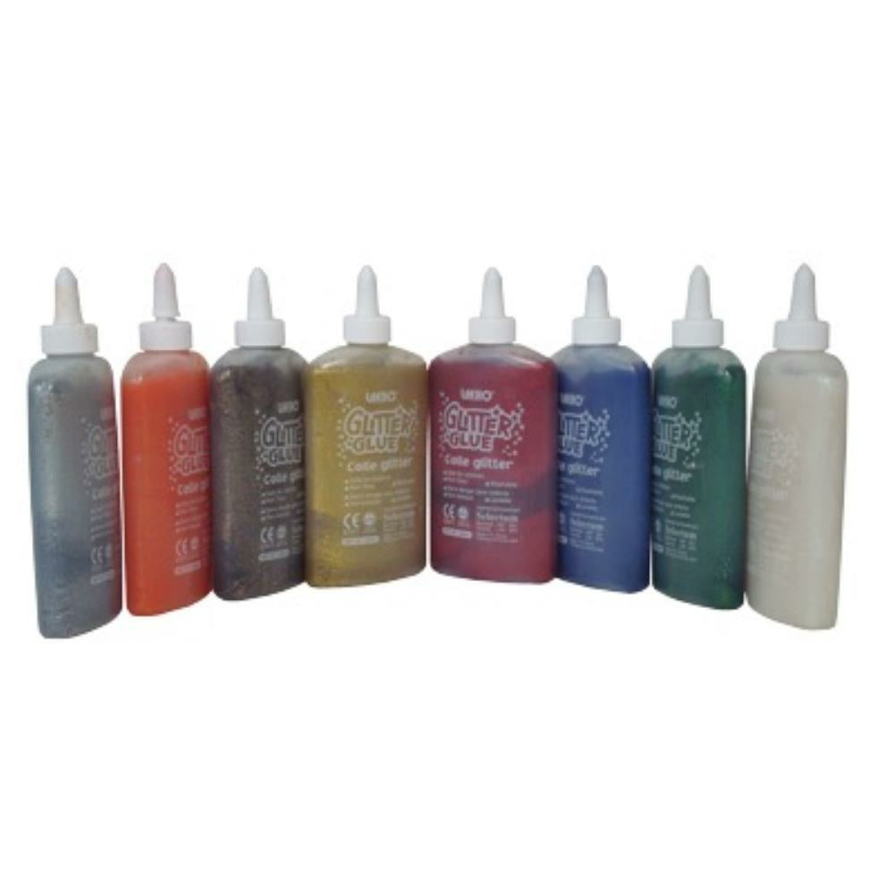 Colle pailletée lavable Selectum - Bleu foncé - 250 ml