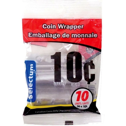 Selectum Plastichange 10¢ Coin Wrappers - Pack of 10