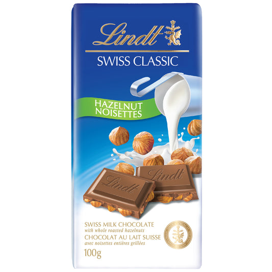 Lindt Swiss Classic Bar - Milk Hazelnut