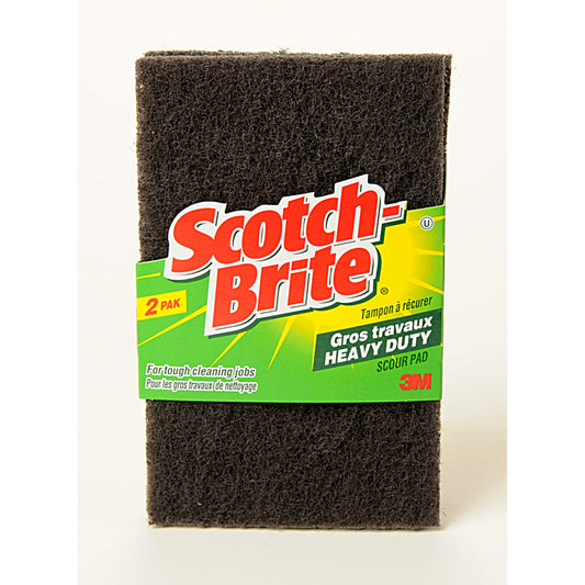 Tampons à récurer Scotch-Brite pour travaux lourds - Lot de 2