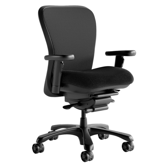 Nightingale CXO Task Intensive Mid Back Chair - Black
