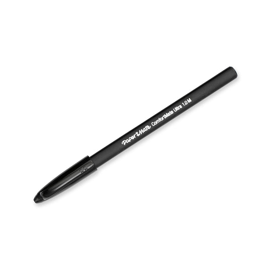 Stylo à bille Paper Mate ComfortMate - Pointe moyenne - Encre noire - Lot de 12