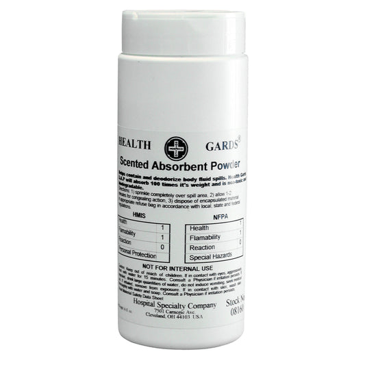 Poudre absorbante parfumée Hospeco Health Gards - 16 oz
