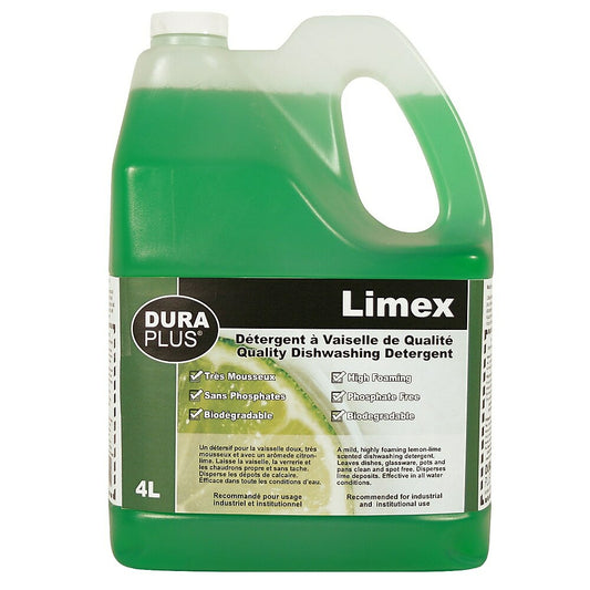 Détergent liquide vaisselle de qualité Dura Plus Limex 4 L