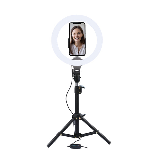 Basic Tech 10-inch LED Ring Light with Stand