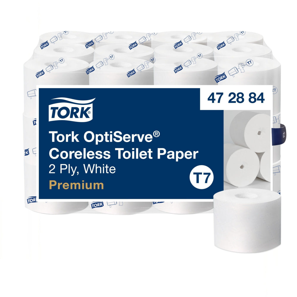 Papier toilette Tork Premium sans mandrin haute capacité 2 plis - Paquet de 36