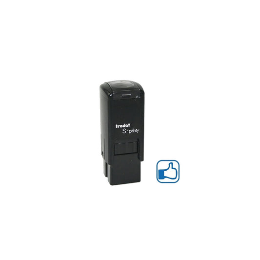 Trodat S-Printy 4921 Mini Stamp, Thumbs Up, Blue Ink