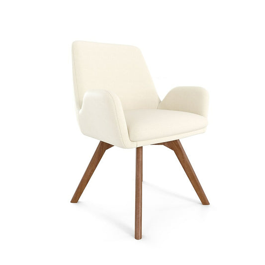 MidMod by Union & Scale Fabric Guest Chair - Cream