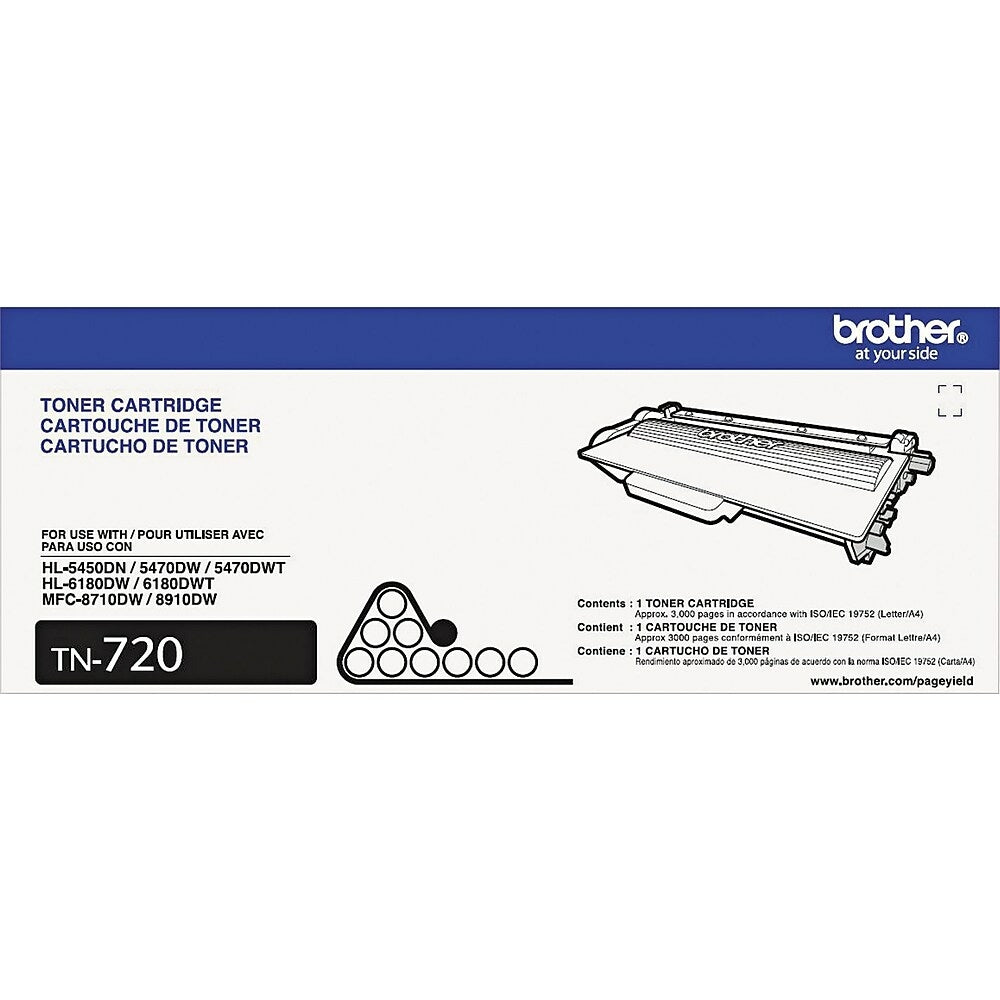 Brother TN720 Standard-Yield Black Toner Cartridge