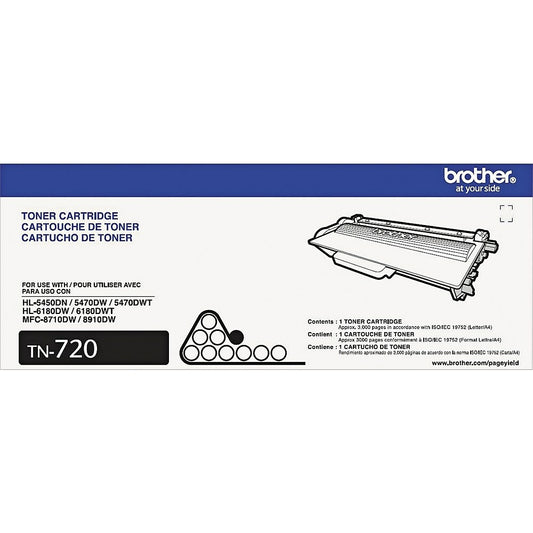 Cartouche de toner noir Brother TN720 à rendement standard