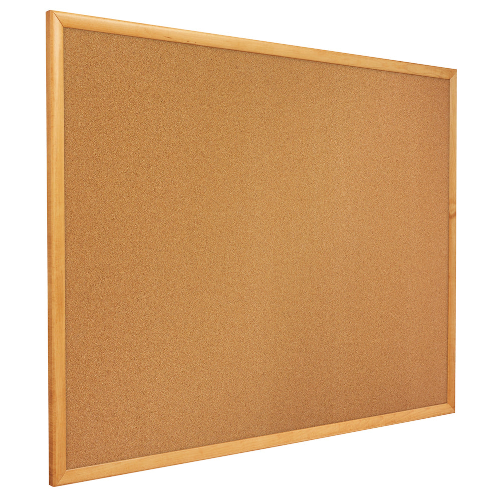 Tableau d'affichage Quartet Standard avec cadre en chêne et liège - Beige - 61 cm (L) x 45 cm (l)