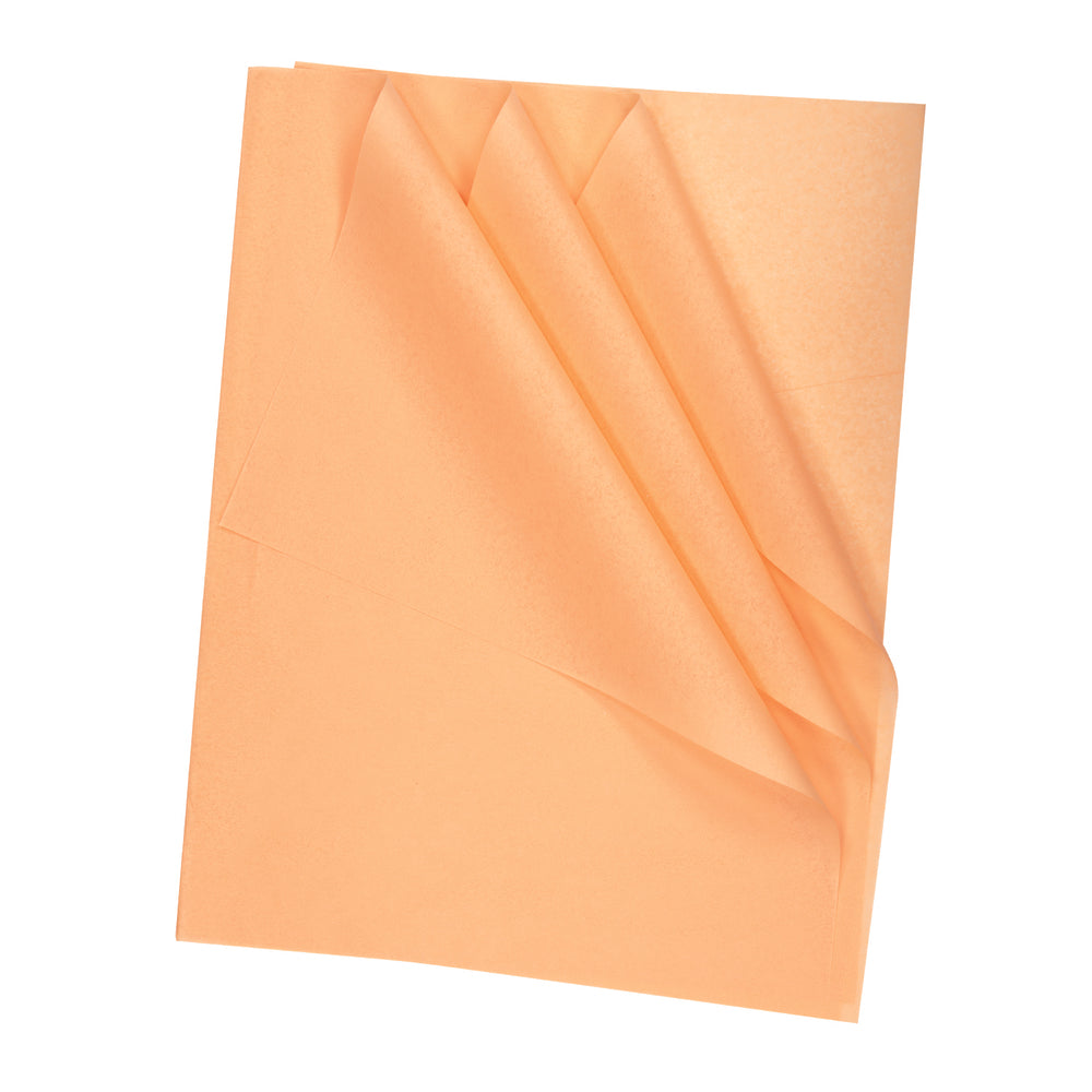 Papier de soie North American Paper Inc. – 20" x 30" – Pêche – 24 feuilles