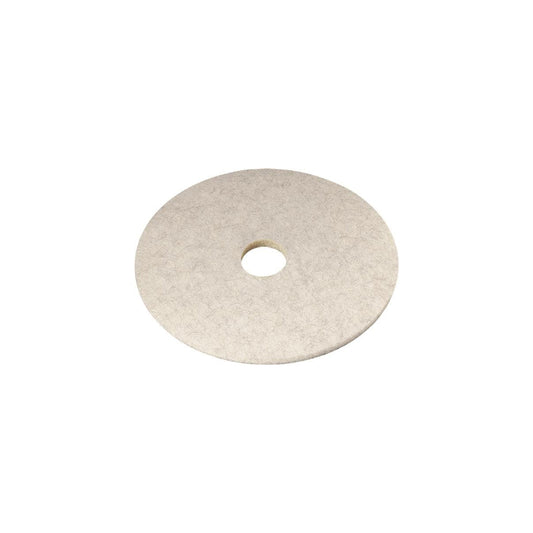 3M White Super Polish Pad - 19" Diameter - 5 Pack