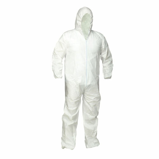Forcefield - Combinaison jetable microporeuse avec capuche - 3XL - Blanc
