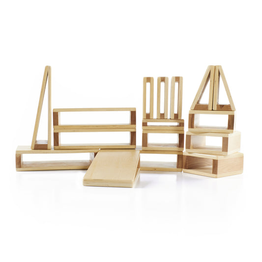 Guidecraft Mini Hollow Blocks 16-Piece Set