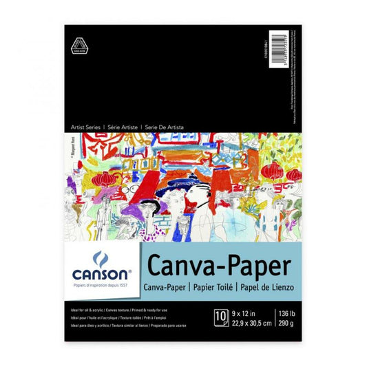 Canson Canva-Paper, 9"x12", 10/pad