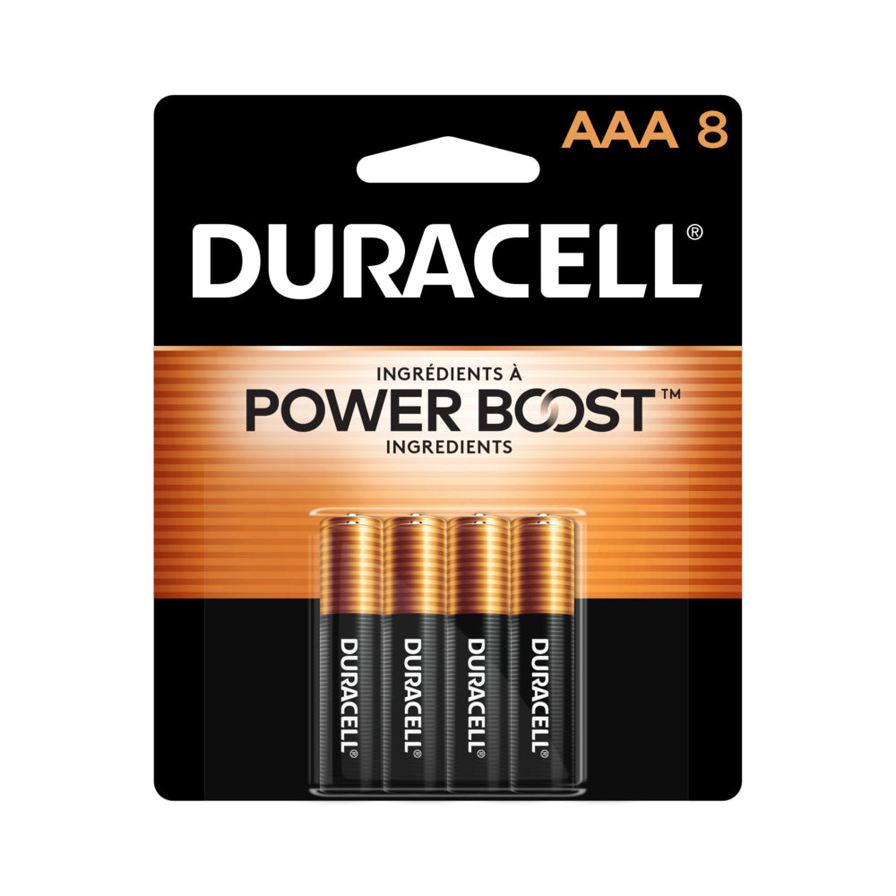 Piles alcalines AAA Duracell Coppertop - Paquet de 8