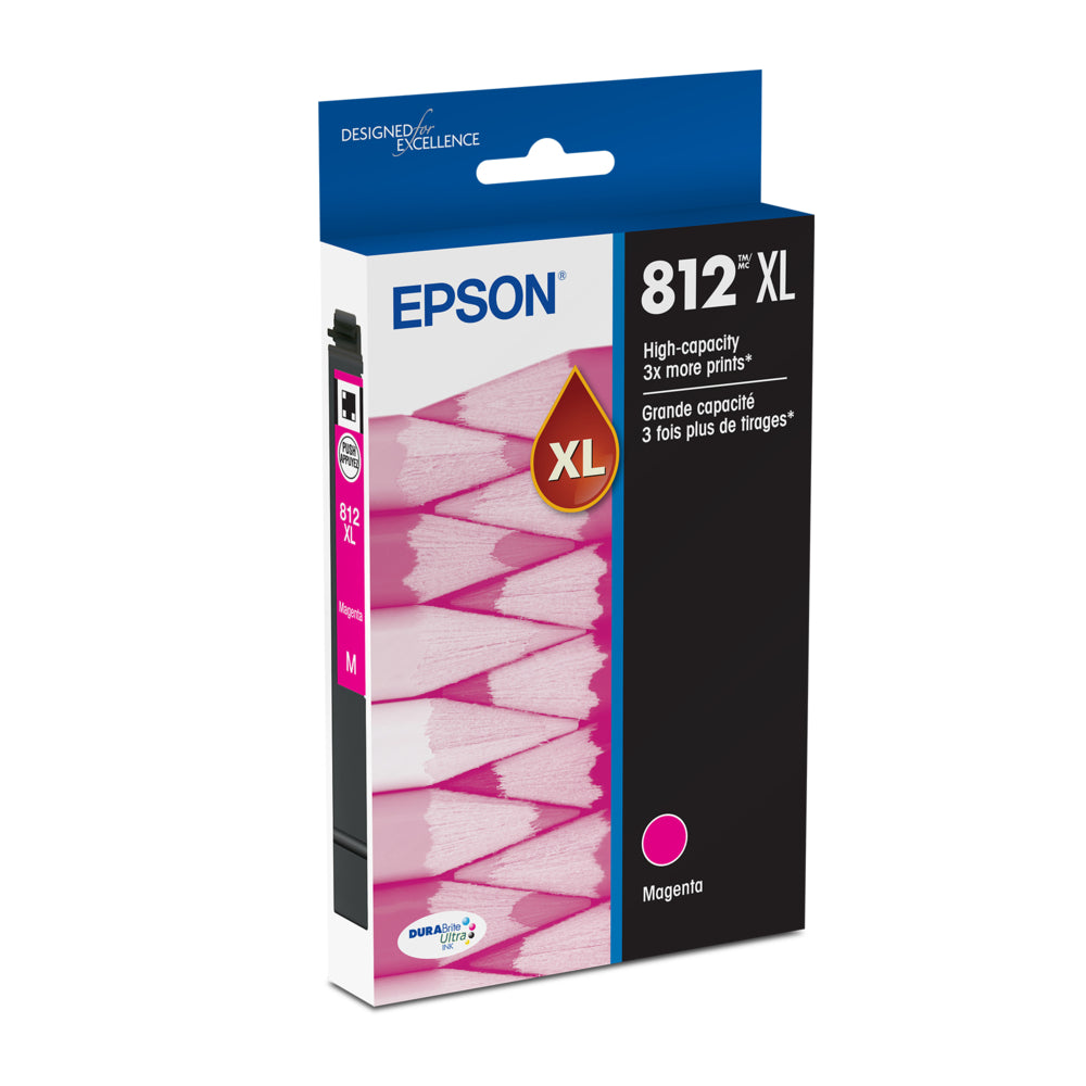 Cartouche d'encre Epson T812 - Haute capacité - Magenta