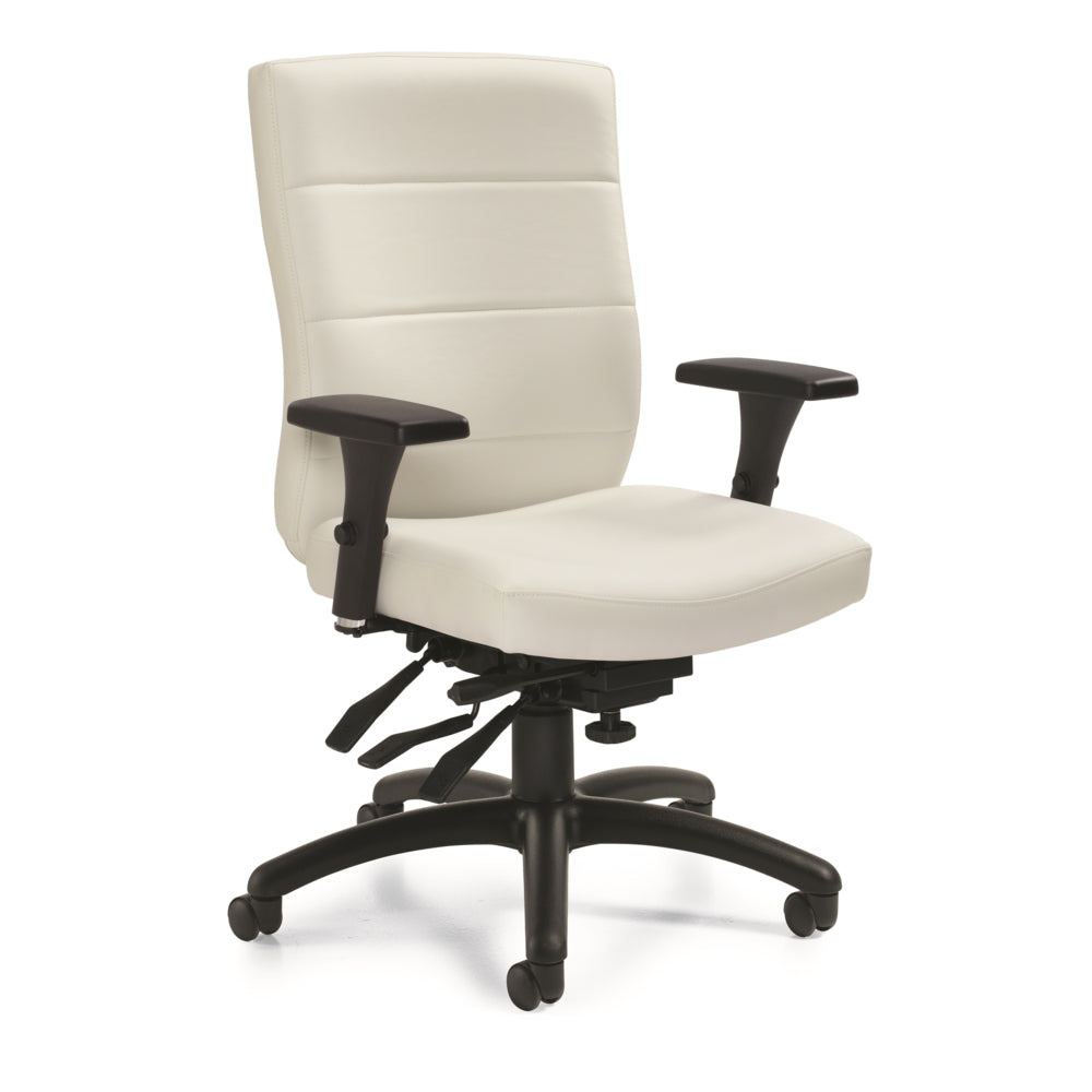 Global Comfit High Back Multi-Tilter Chair - White