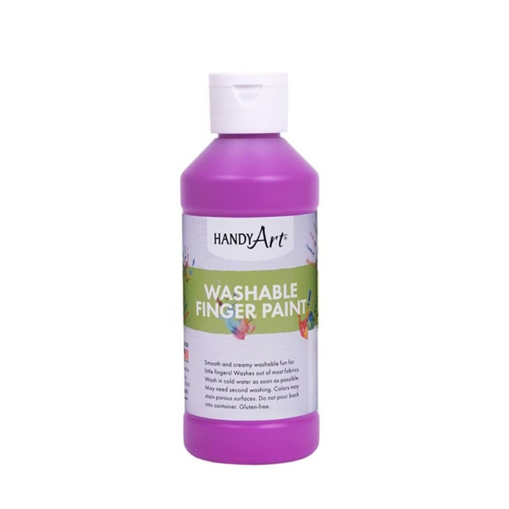 Peinture fluorescente lavable pour les doigts Handy Art, violet fluorescent, 237 ml