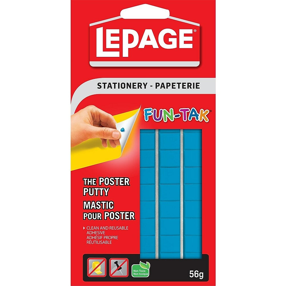 LePage Fun Tak Adhesive Putty, 56 g, Blue