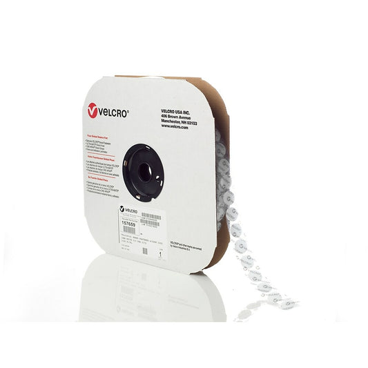 Velcro 3/4" Coin, boucle blanche (1028 Coins)