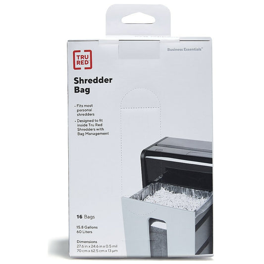 TRU RED 60 L Shredder Bags, 16 Pack