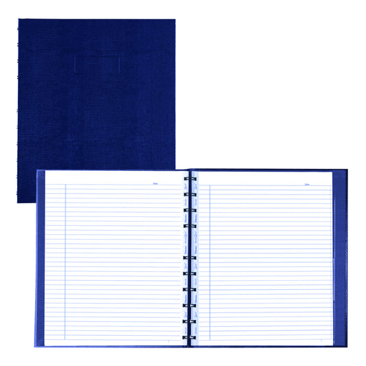 Blueline MiracleBind Hardcover Notebook - 11" L x 9-1/16" W - Indigo Blue - 150 Pages