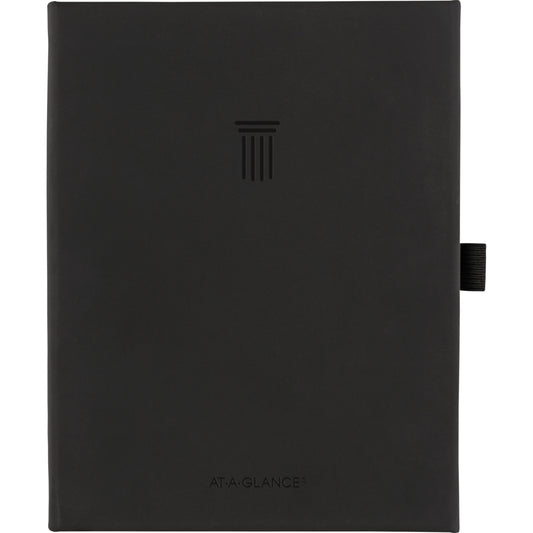 AT-A-GLANCE Undated Foundation Weekly/Monthly Planner - 8-1/4" H x 5-3/4" W - Black - English