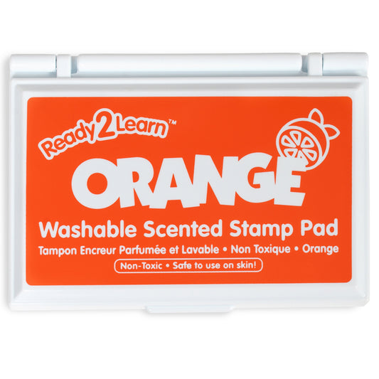 Ready 2 Learn Washable Scented Stamp Pad - 3.4" L x 2" W - Orange/Orange