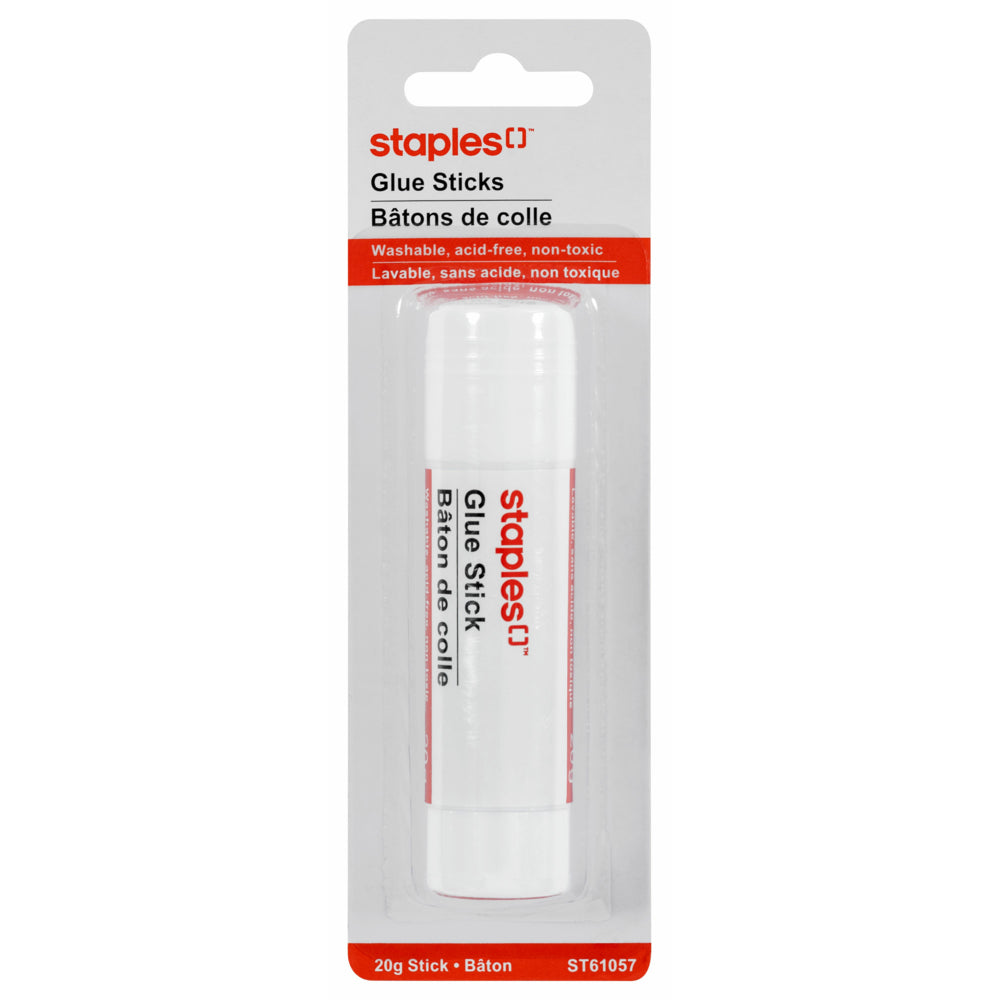Bâton de colle lavable Staples - 20 g