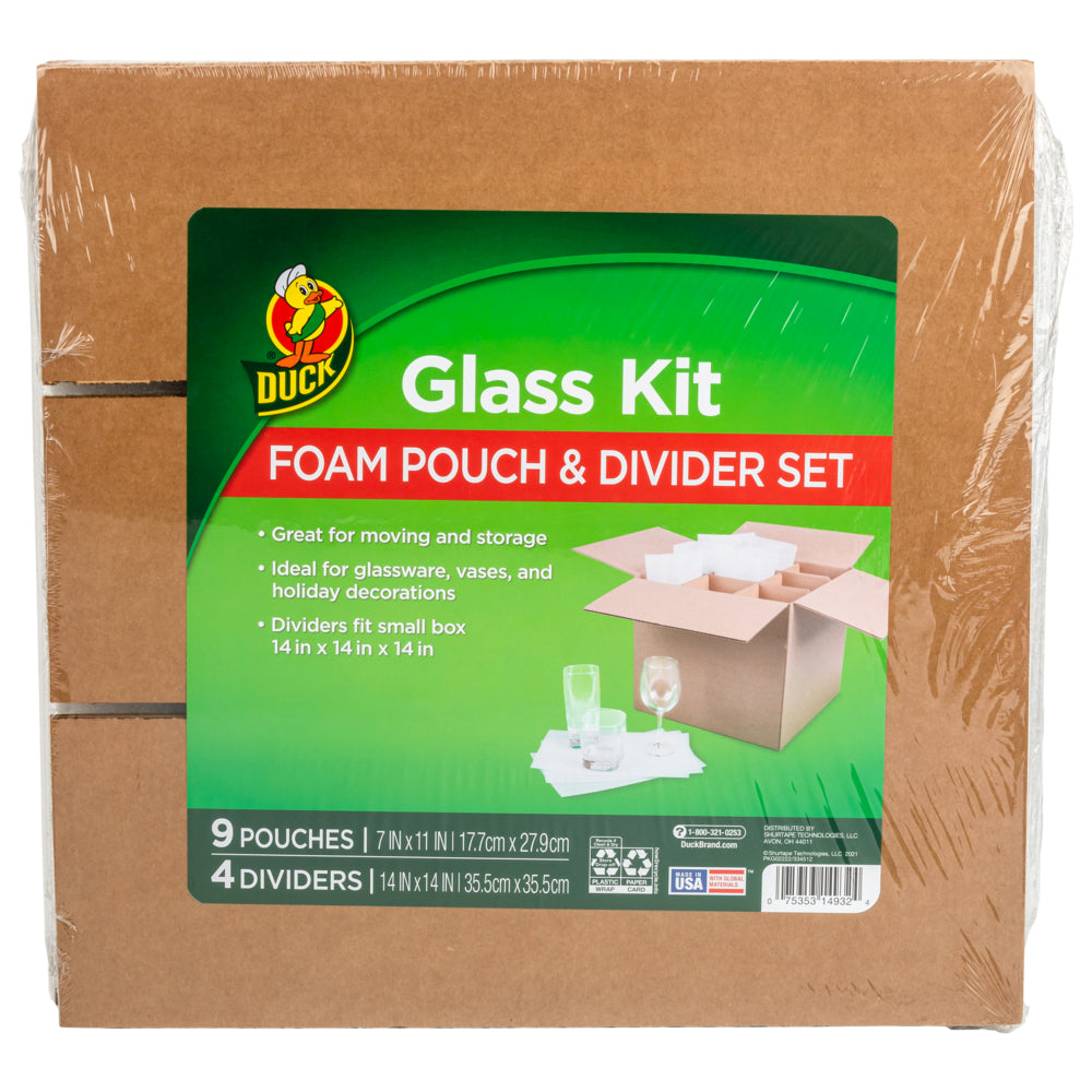 Duck Glass Kit Moving Accessories, Fits 14"x14"x14" Box