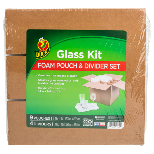 Duck Glass Kit Moving Accessories, Fits 14"x14"x14" Box