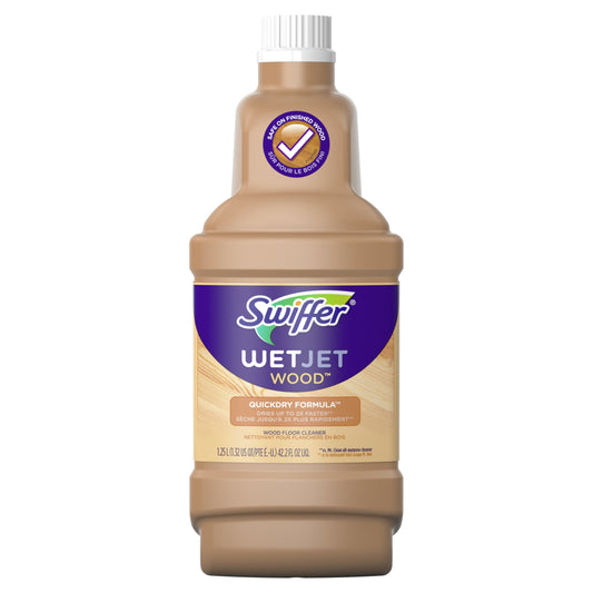 Swiffer WetJet Wood Floor Cleaner Refill, Blossom Breeze Scent, 1.25 L
