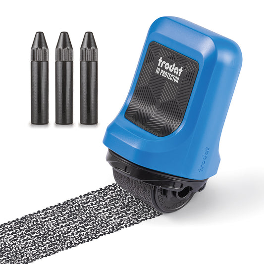 Trodat ID Protector Roller Stamp with Refills