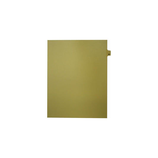 Onglets numériques Sterling Singles, n° 29, chamois, format lettre, coupe 1/25e, paquet de 25