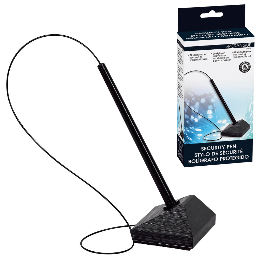 Stylo de sécurité Merangue avec base et câble