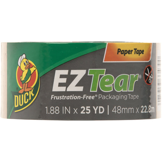 Duck Brand EZ Tear Paper Tape - Tan - 1.88 in. x 25 yd.