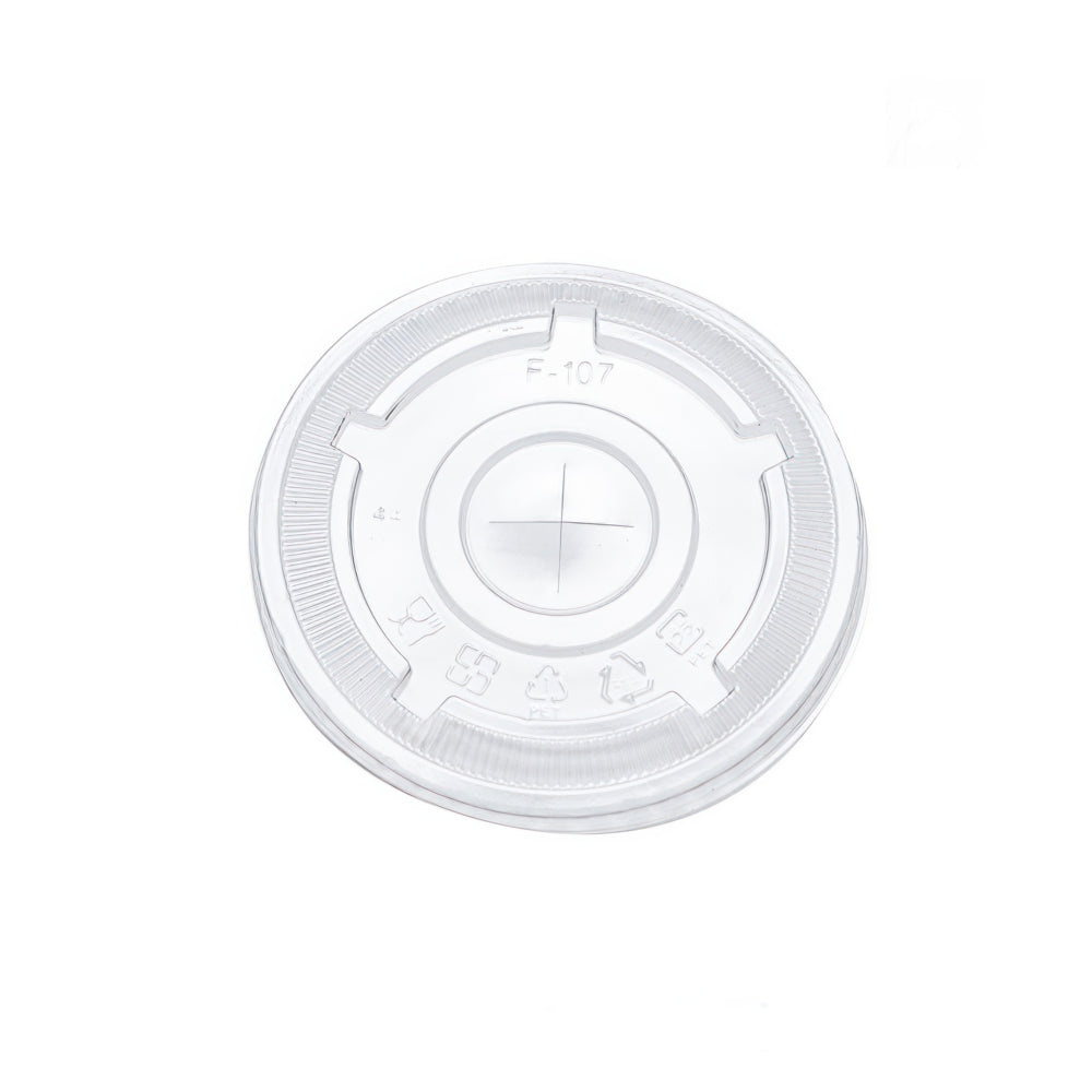Eco-Packaging RPET Flat Lid for 32 oz Cup - 107mm - 500 Pack