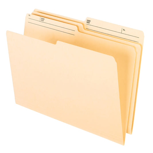 Pendaflex File Folders with 1/2 Cut Tab - Legal Size - Manila - 100 Pack