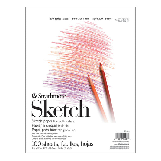 Bloc de croquis Strathmore, 22,9 cm x 30,5 cm, 100 feuilles/bloc