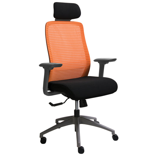 Horizon ERA Mid Back Mesh Syncro-Tilter Chair with Seat Slider - Orange