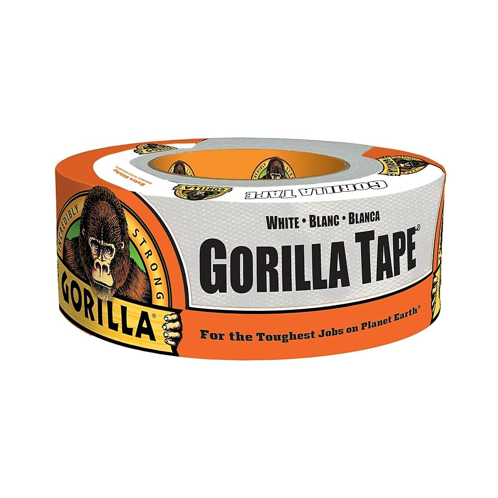 Ruban adhésif Gorilla, blanc, 10 mètres