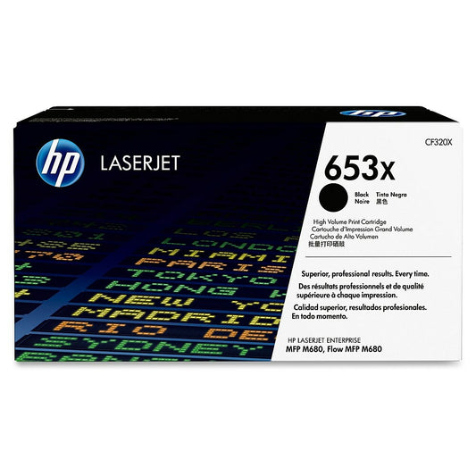 Cartouche de toner noir HP 653X (CF320X) LaserJet d'origine à haut rendement