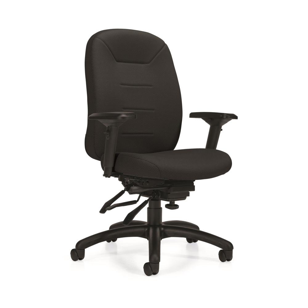 OfficesToGo ErgoComfort High Back Multi-Tilter Chair - Black