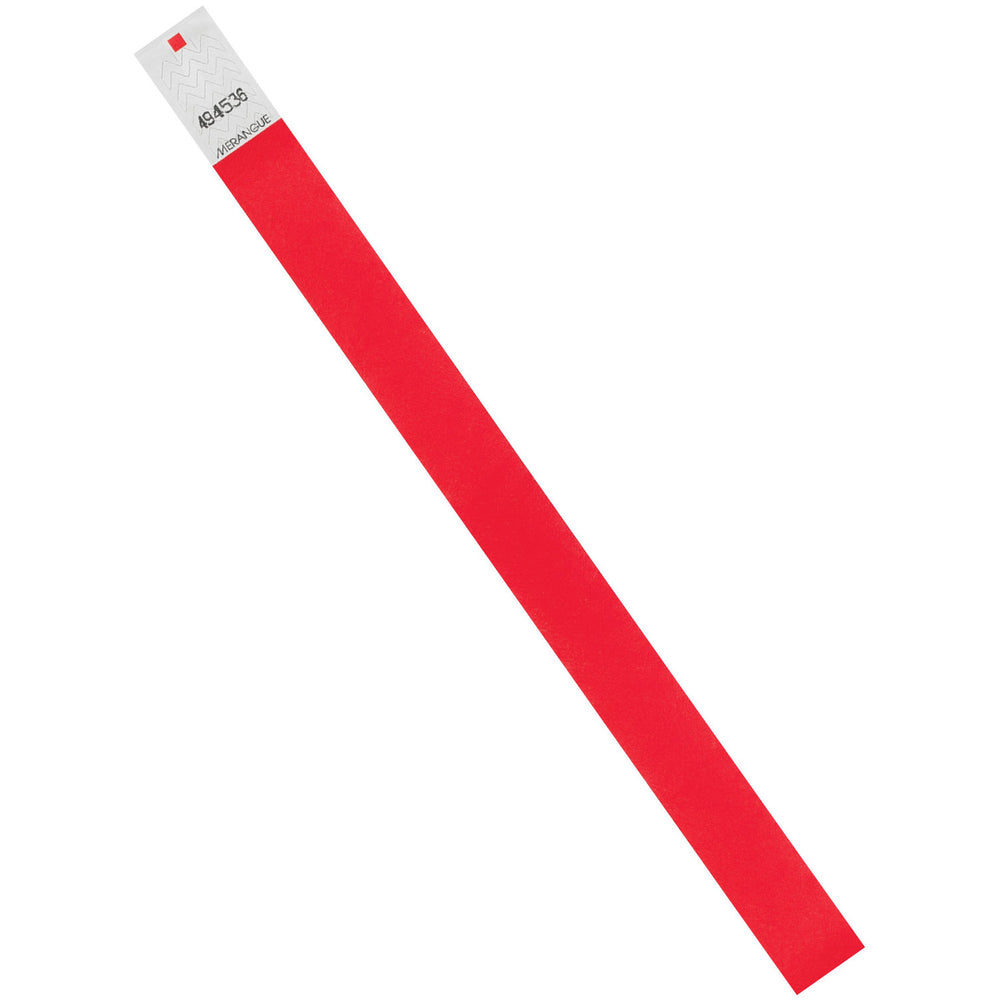Merangue Tyvek Paper Wristbands - 100 Pack - Red
