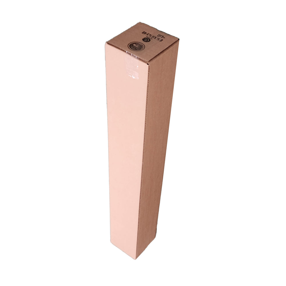 Gerrity Corrugated Box - 6-3/4" L x 6-3/4" W x 48" H - Telescopic Lid - 200-C Mullen - 360 Boxes/skid